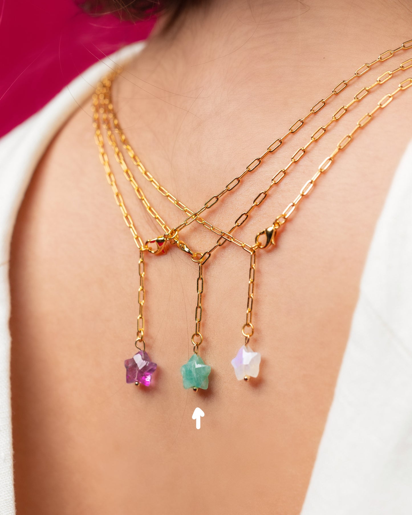 Lorelai Star lariat necklace