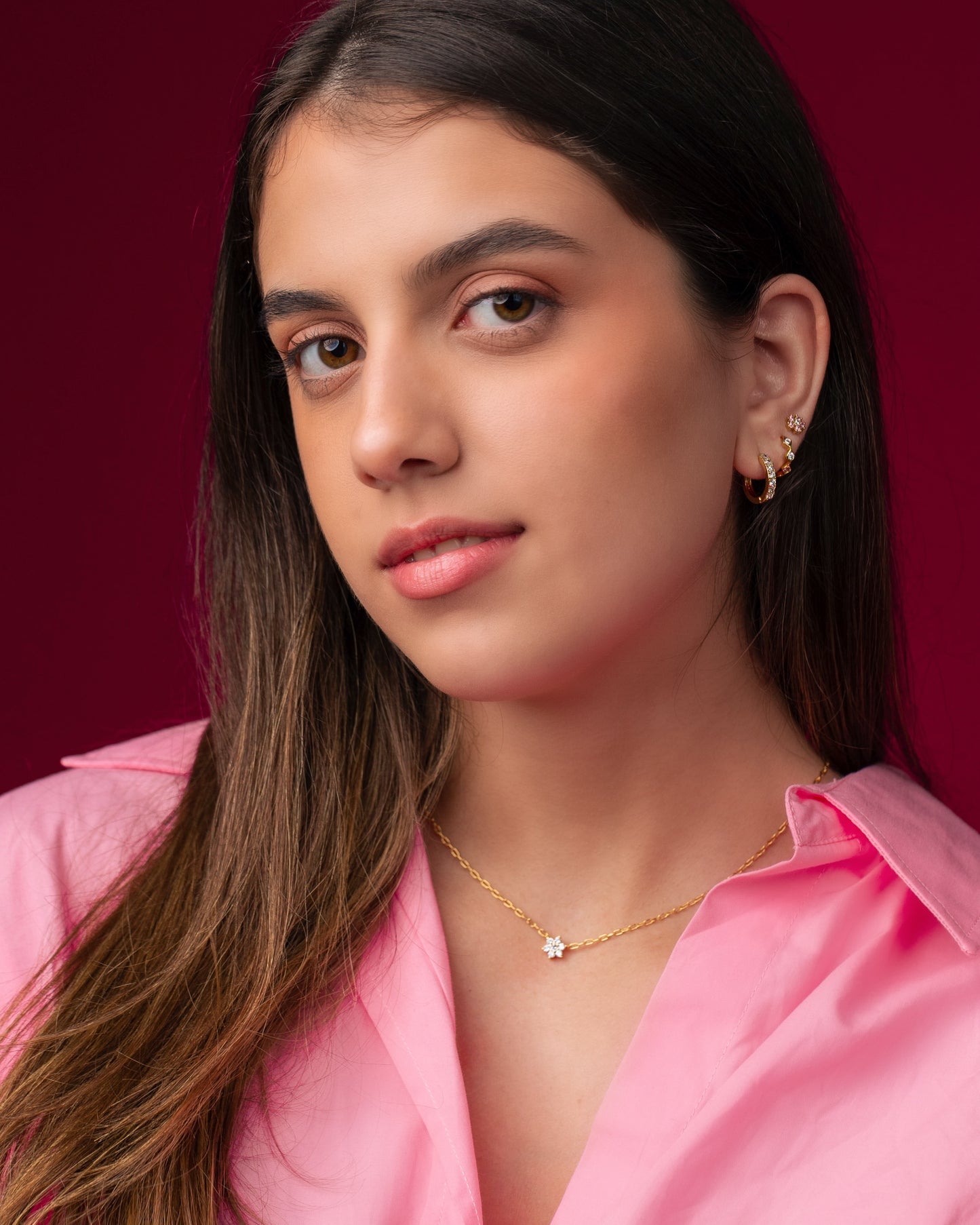 North Huggie Earrings