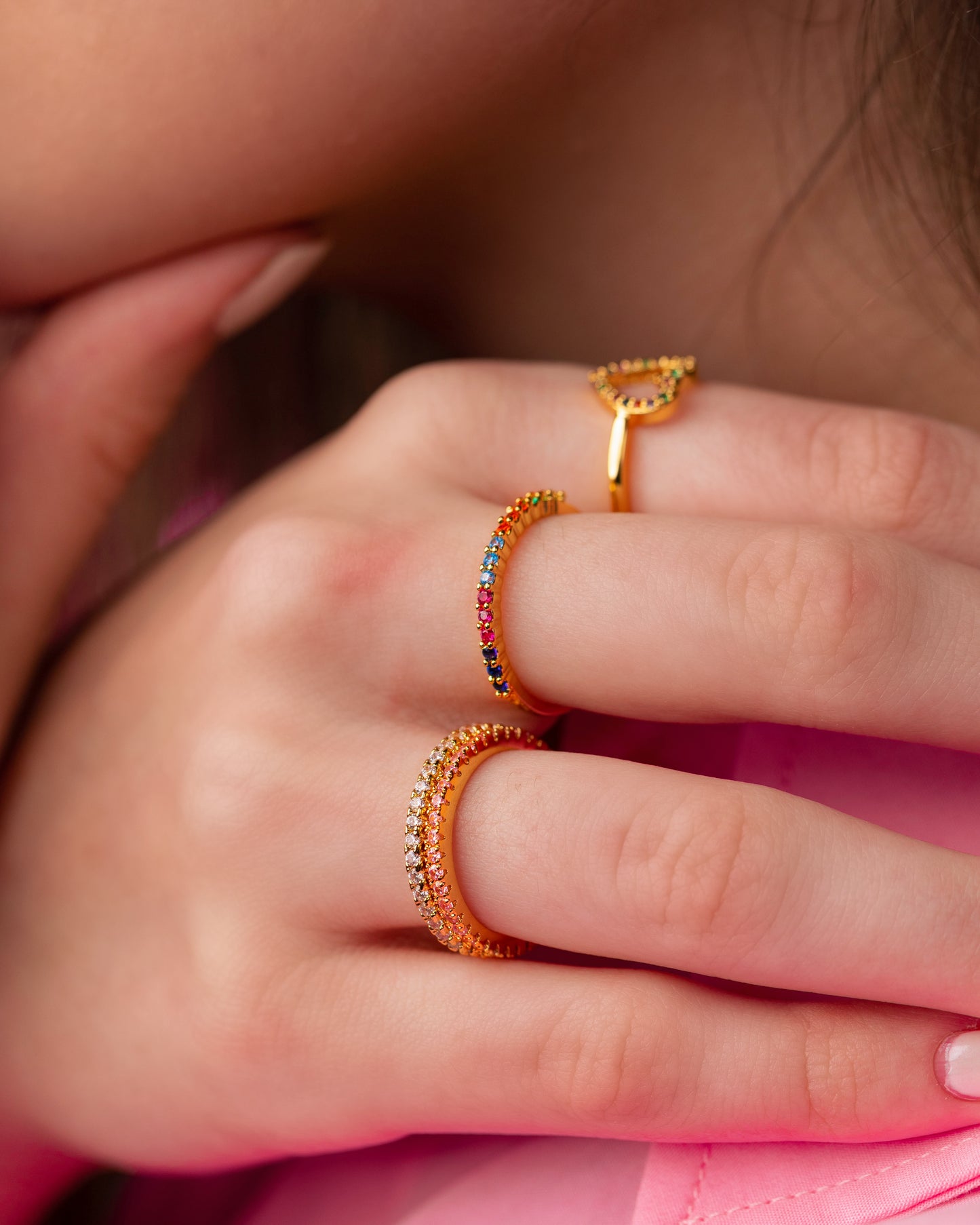 Briana rainbow ring