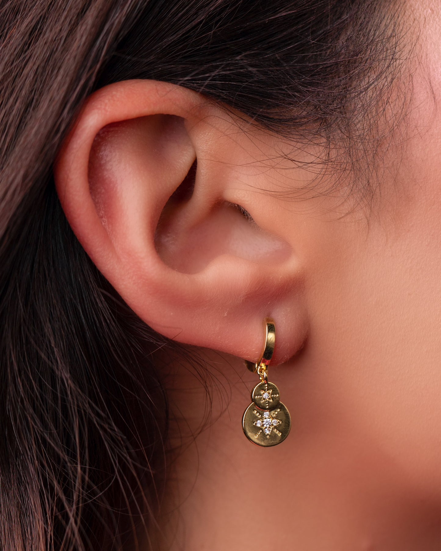 Arizona Dangle Huggie Earrings