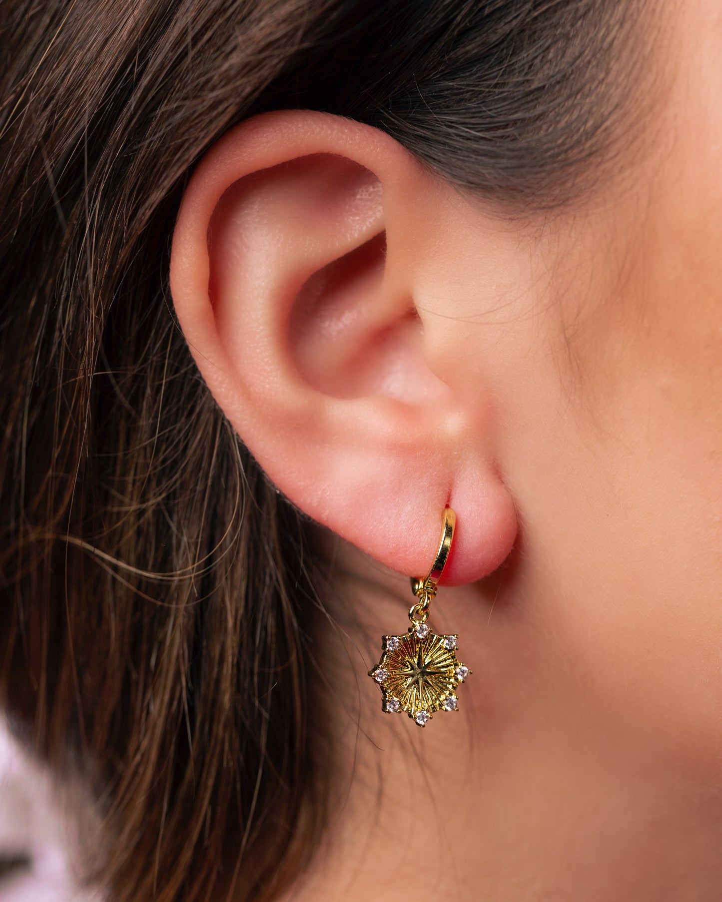 Aspen Dangle Huggie Earrings