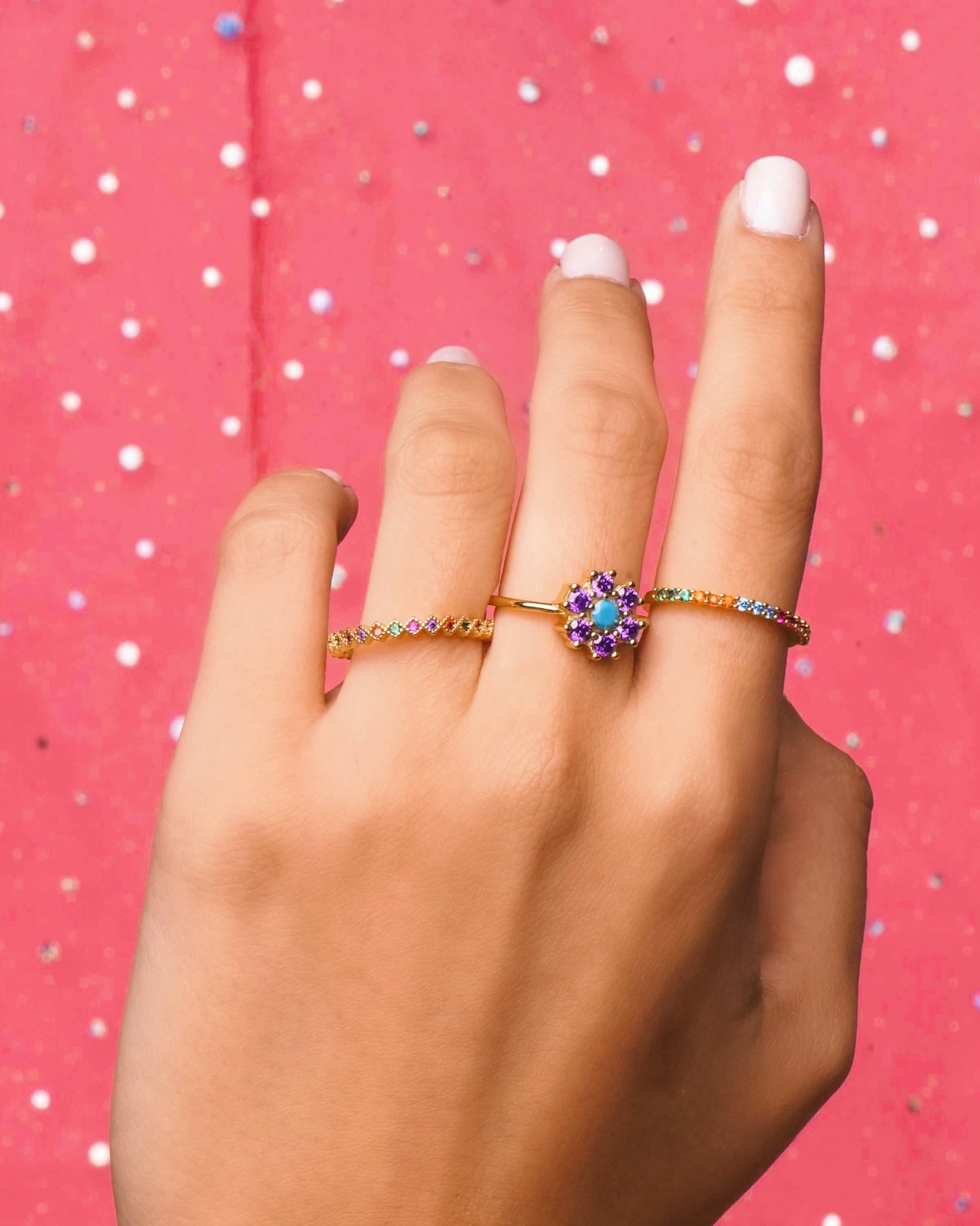Briana rainbow ring