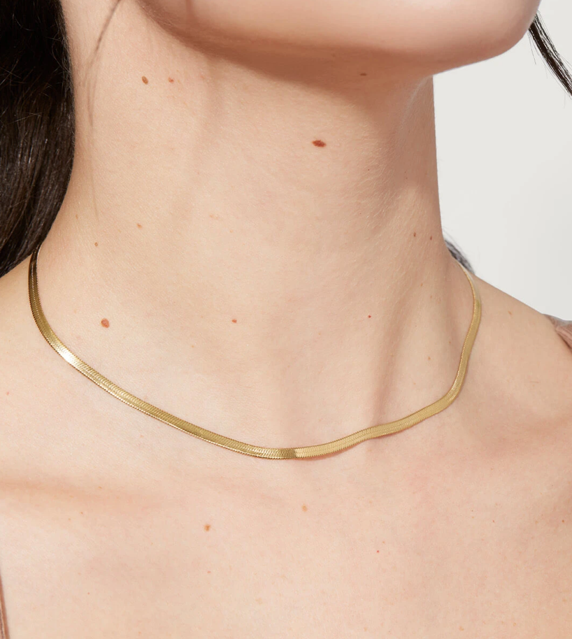 Elodie Herringbone Necklace