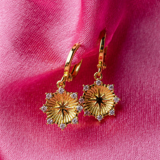 Aspen Dangle Huggie Earrings