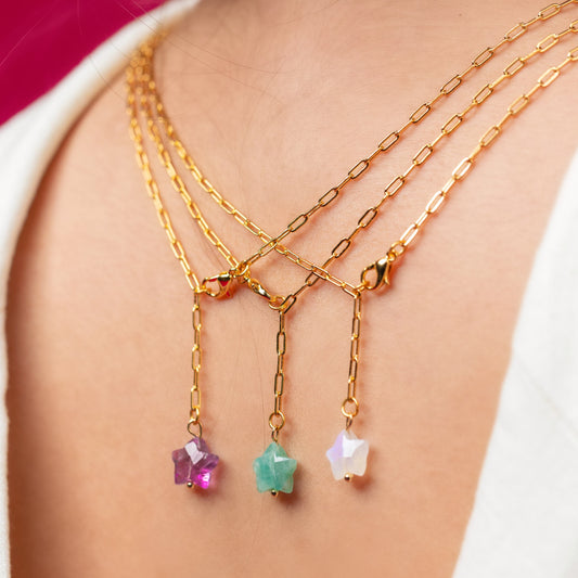 Lorelai Star lariat necklace