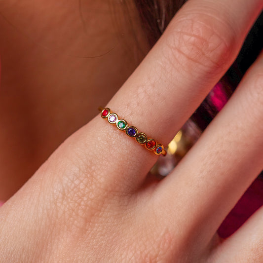 Celeste Rainbow Ring
