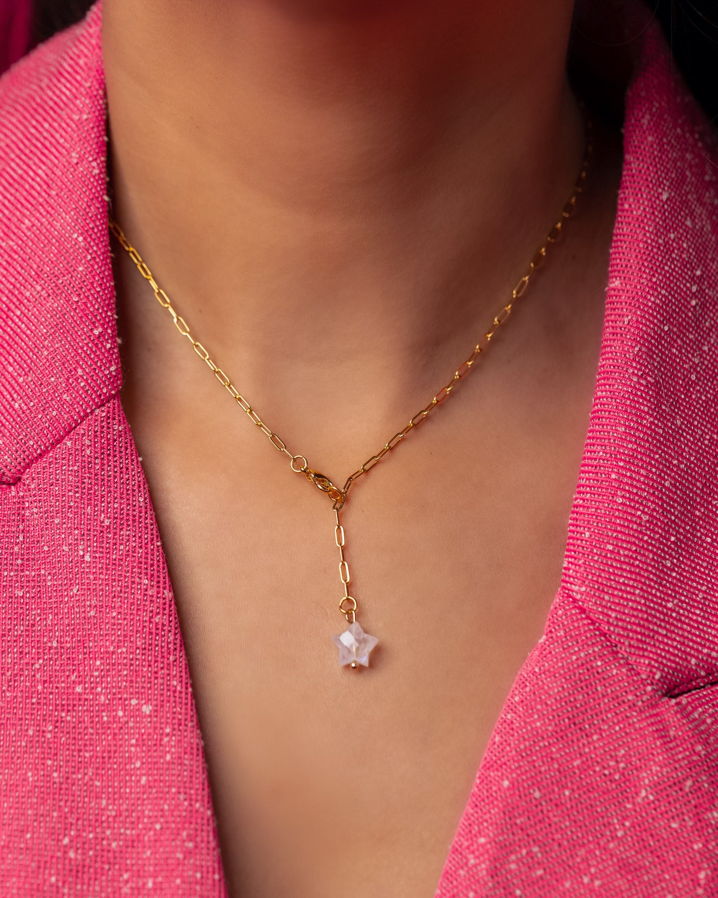 Lorelai Star lariat necklace