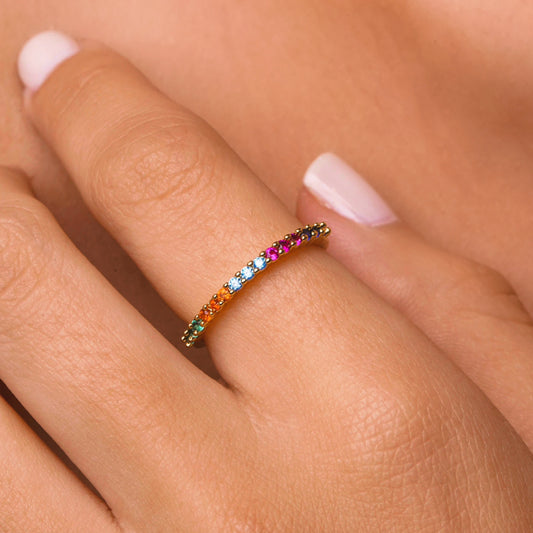 Briana rainbow ring